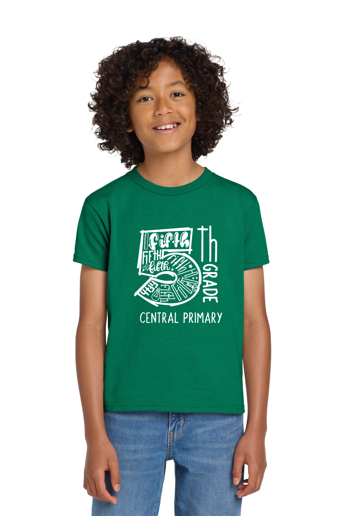 Central Primary 5th Grade Shirt - Kelly Green (Pre Order until 10/2)