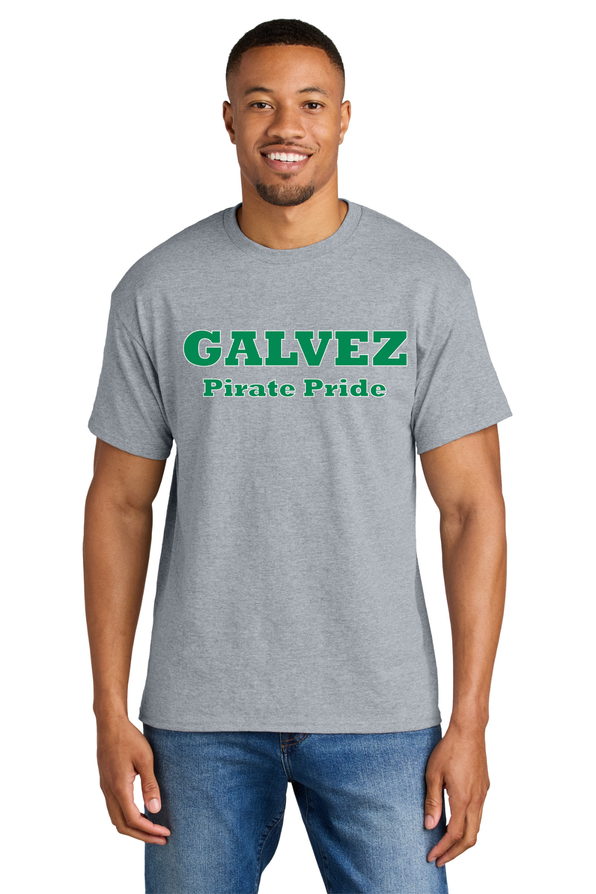 Galvez Middle Short Sleeve T Shirt (Pirate Pride) - Grey