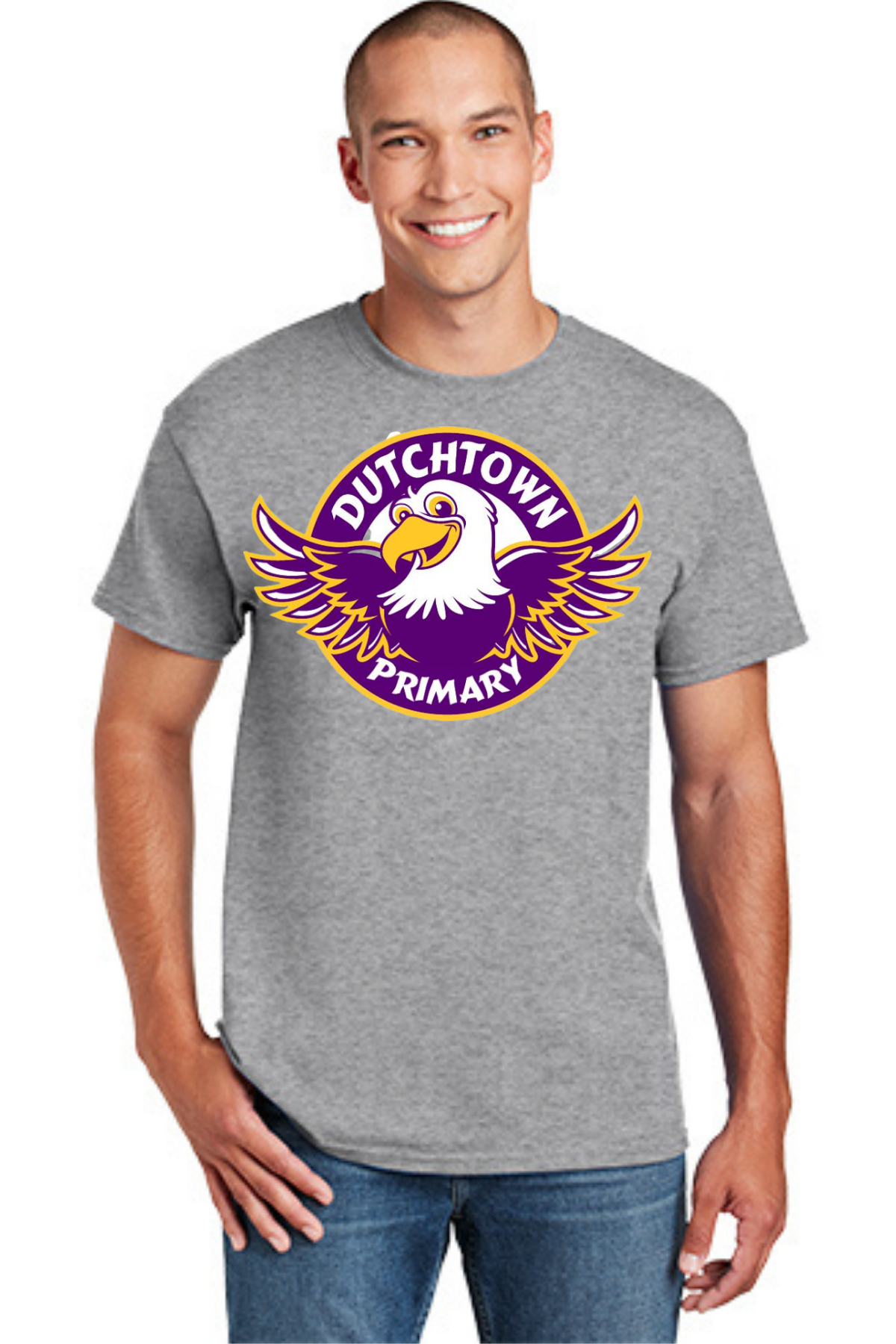 Dutchtown Primary Sport Grey Youth T Shirt