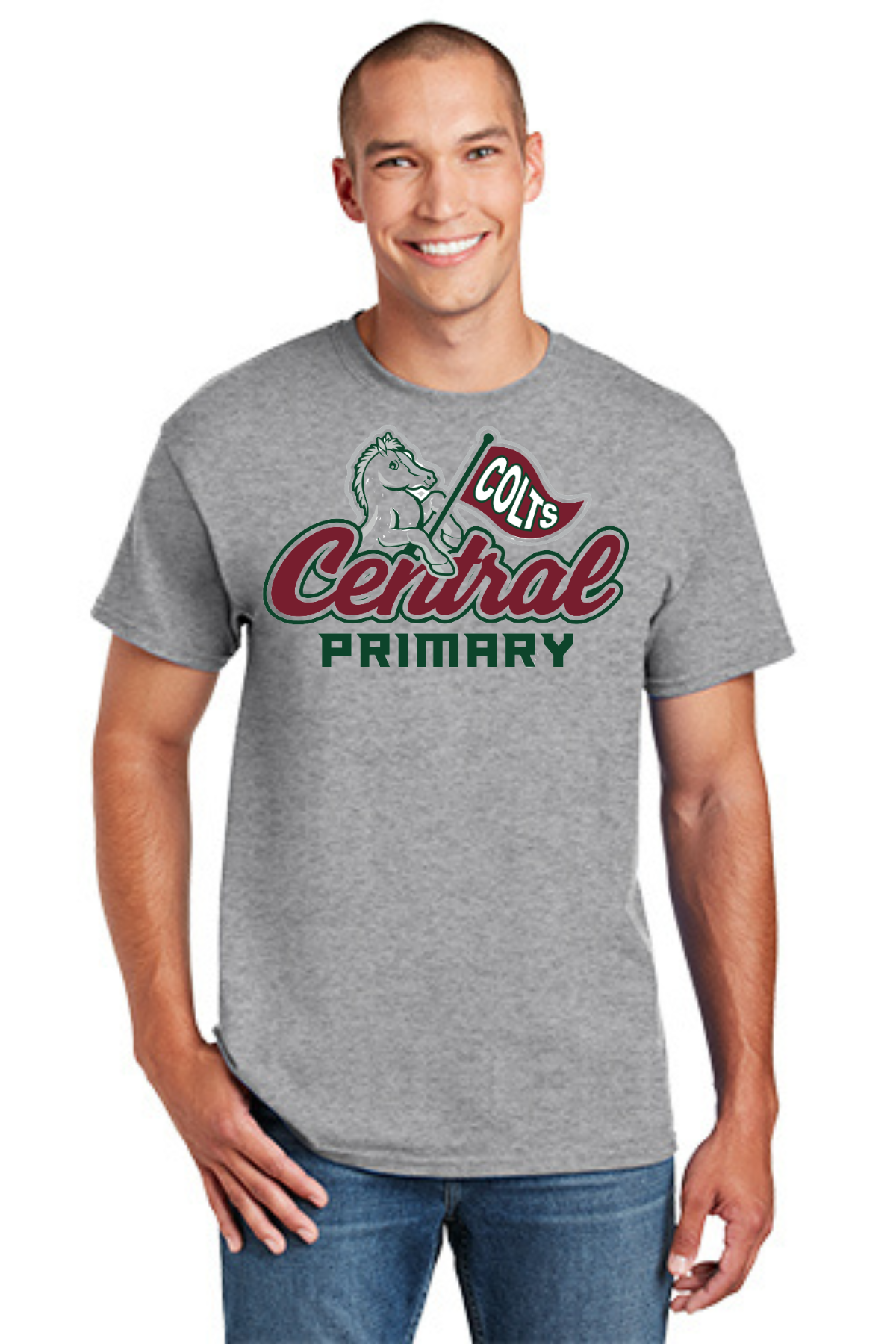 Central Primary Sport Grey T Shirt