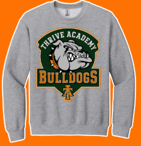 Thrive Bulldog Crest Crewneck