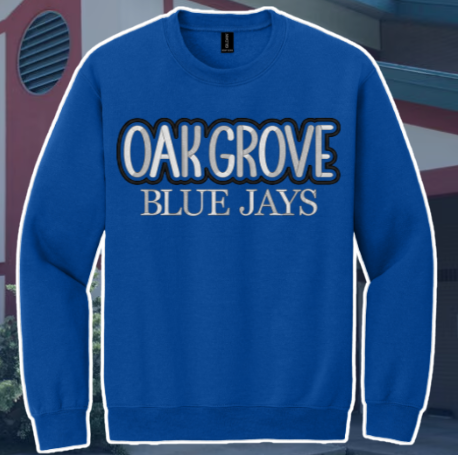 Oak Grove Puff Embroidered Crewneck