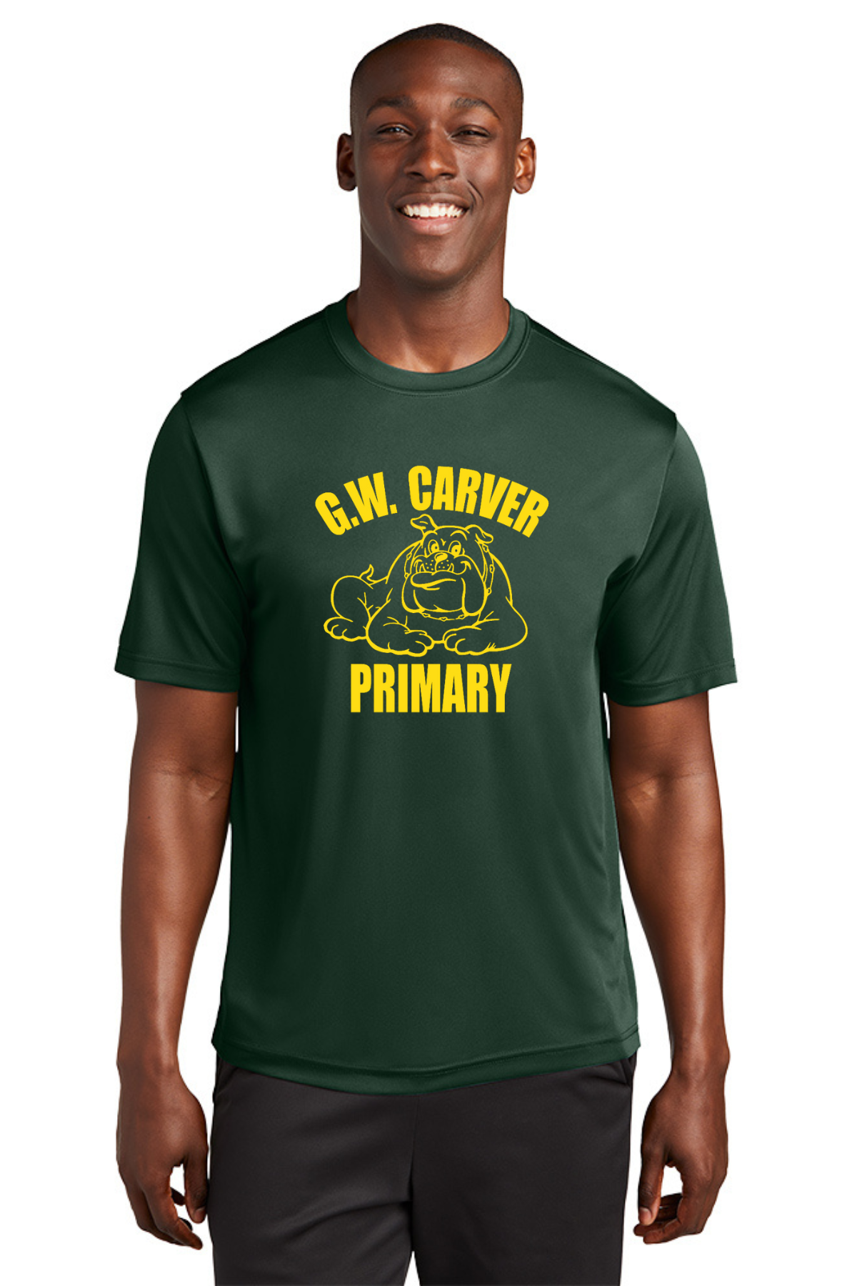 G W Carver Primary Dri Fit T Shirt - Forest Green