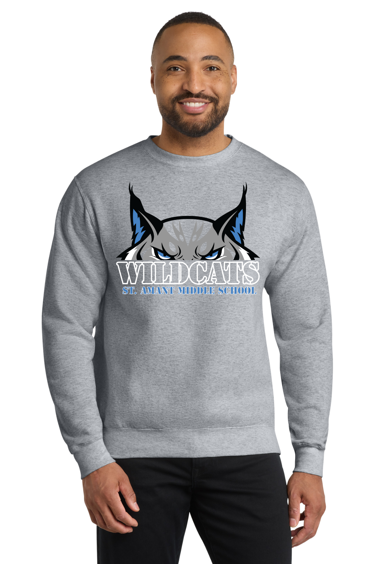 St Amant Middle Grey Crewneck