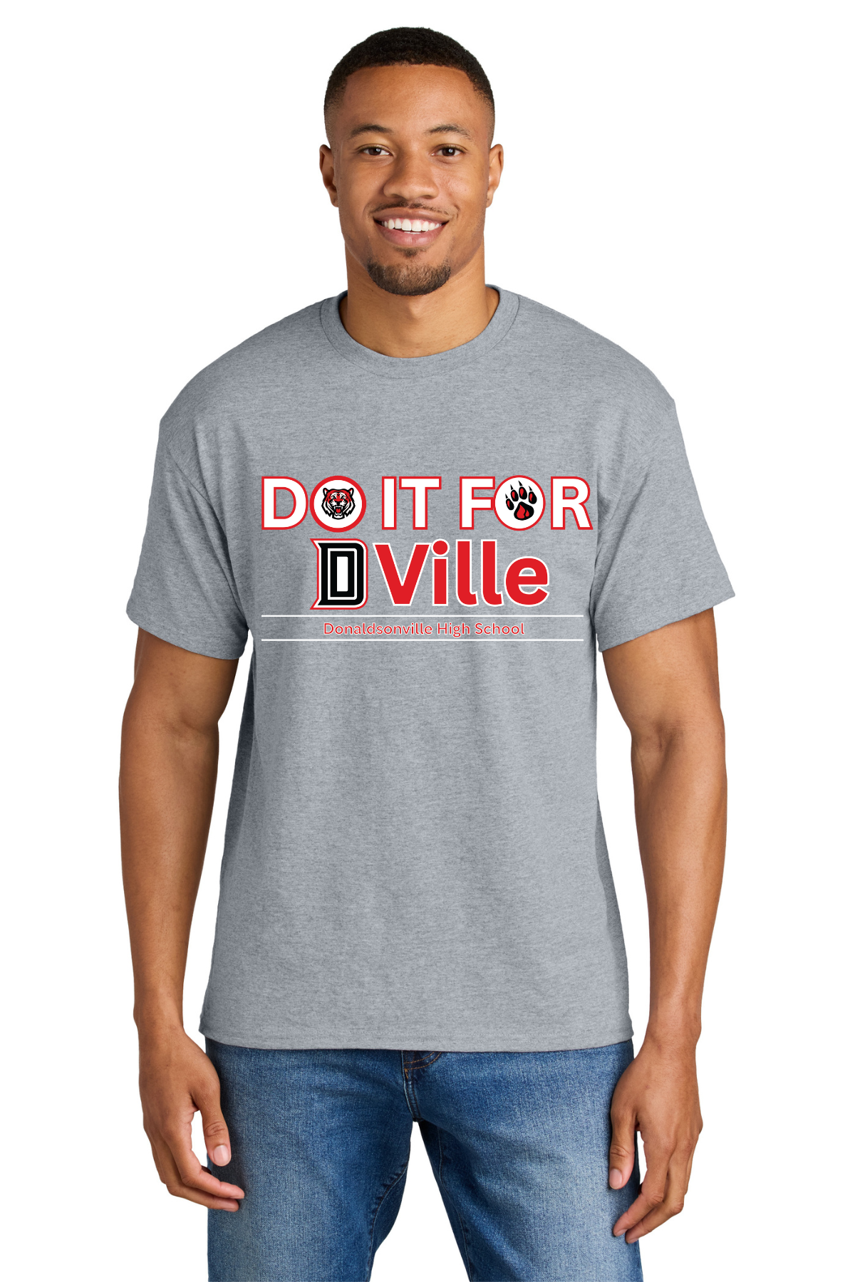 Donaldsonville High Do It T Shirt - Sport Grey