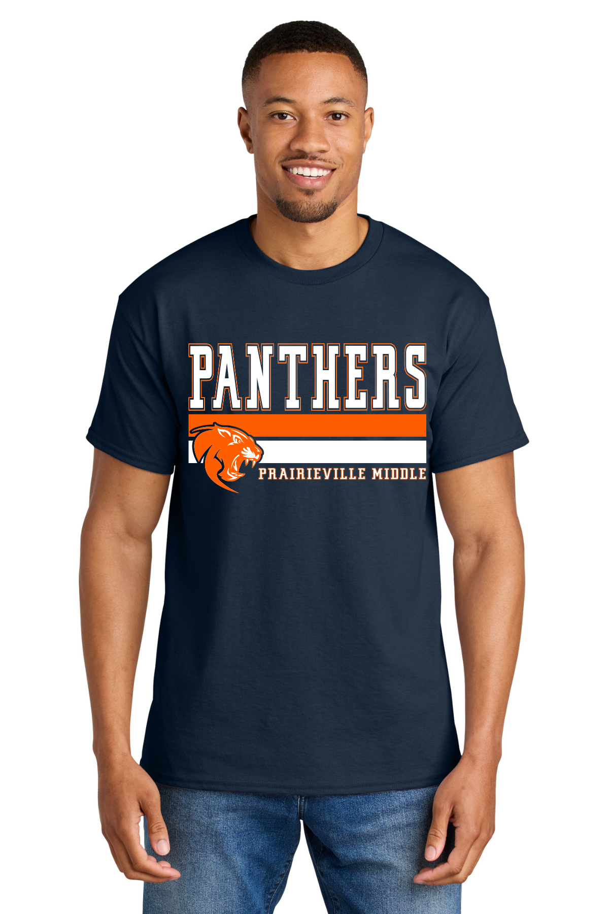 Prairieville Middle T Shirt - Navy