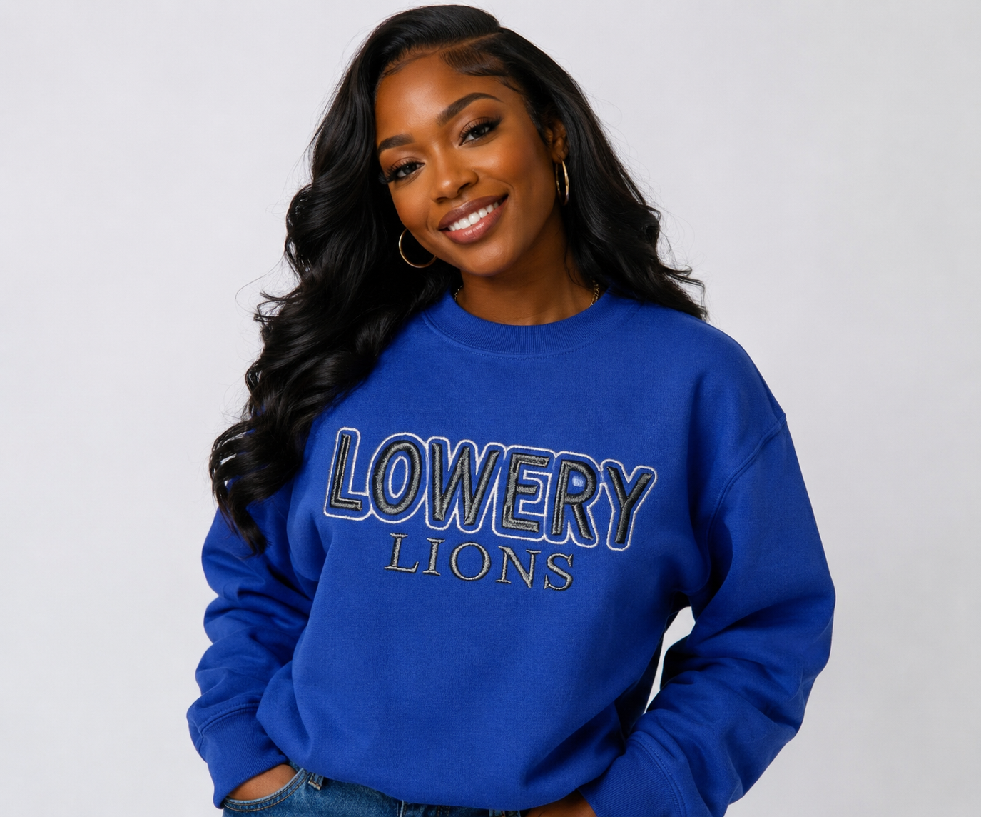 Lowery Elementary 3D Puff Embroidered Crewneck
