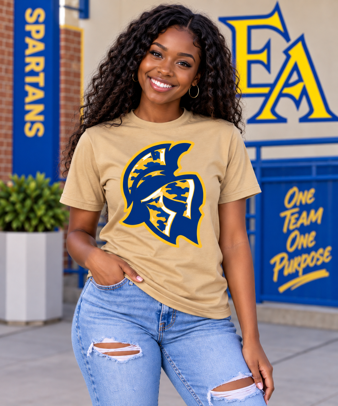 East Ascension Helmet Logo Camo T shirt