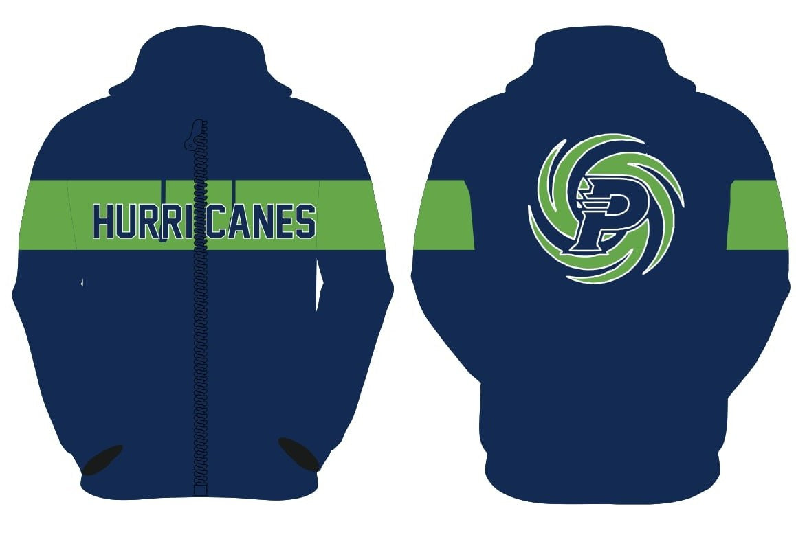 Prairieville High Track Suit Full Zip Jacket with Embroidered Logos