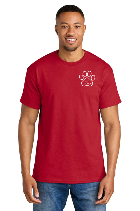 Gonzales Primary Fourth Grade Class Shirt - Red (Pre Sales until 10/9)