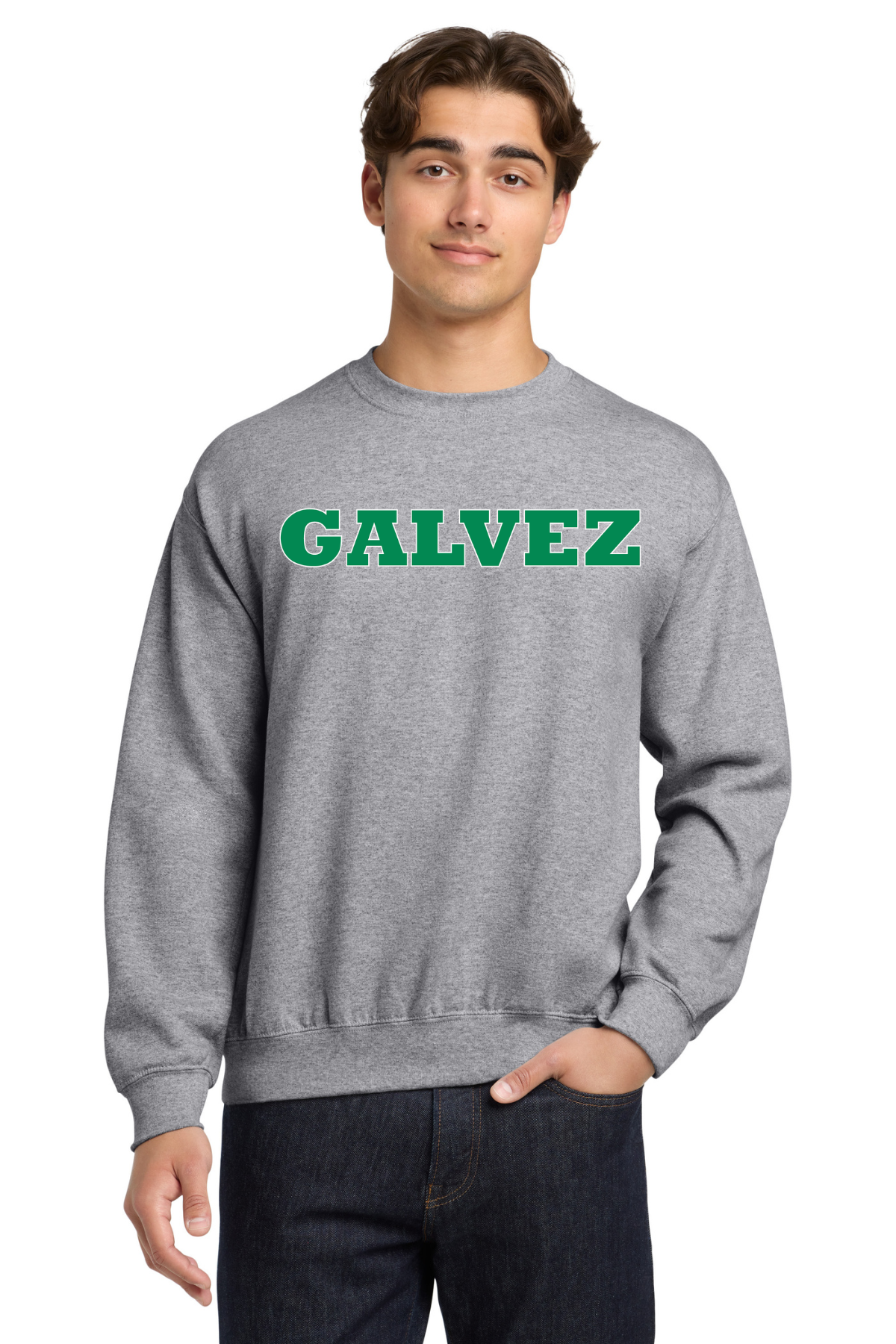 Galvez Middle Crewneck Sweatshirt (GALVEZ) - Grey