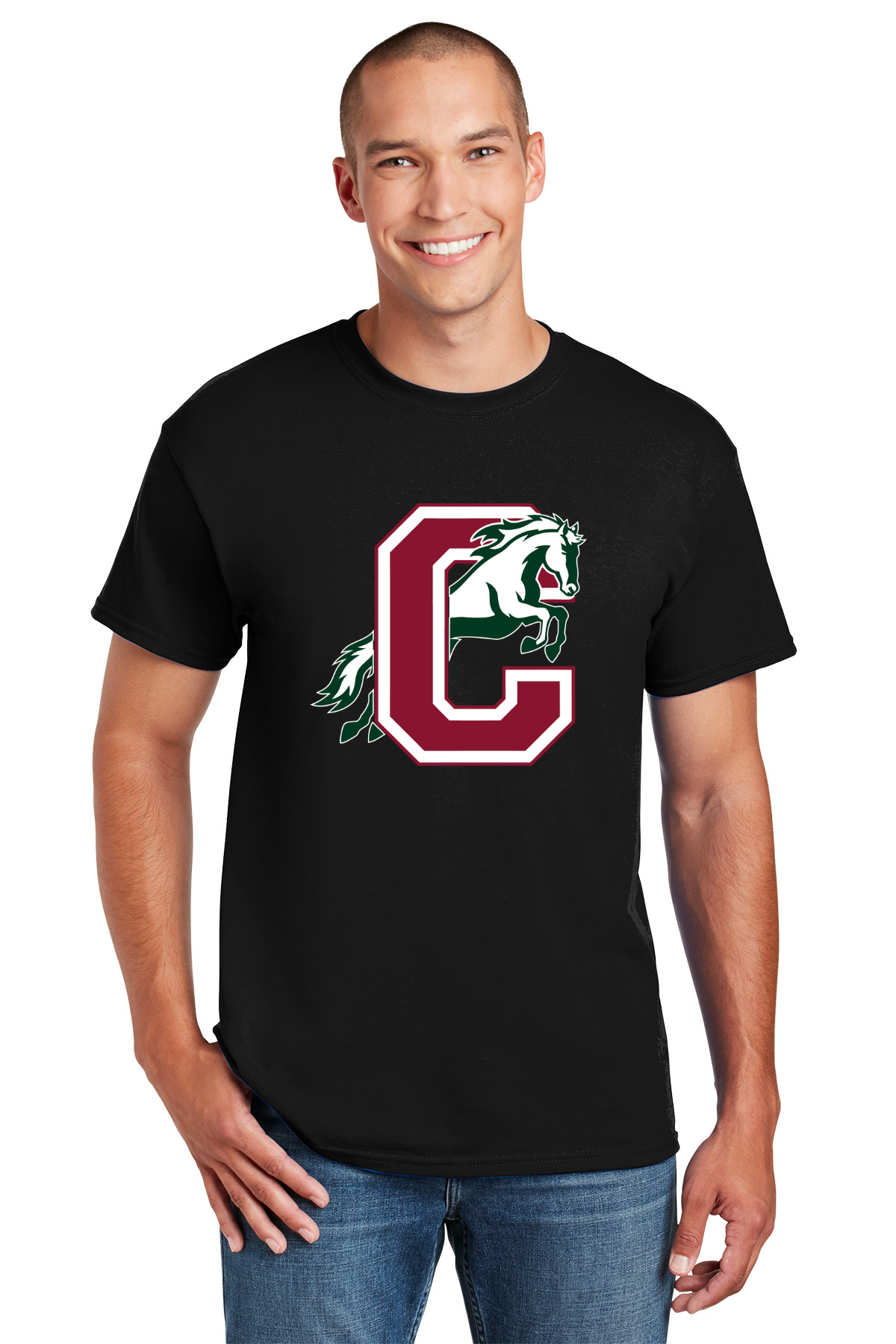 Central Middle Short Sleeve T Shirt - Black