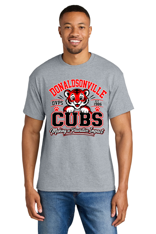 Donaldsonville Primary Sport Grey T Shirt - Pawsitive Impact Design