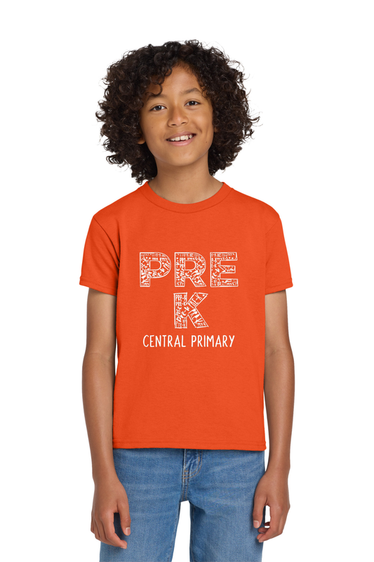 Central Primary Pre K Grade Shirt - Orange (Pre Order until 10/2)