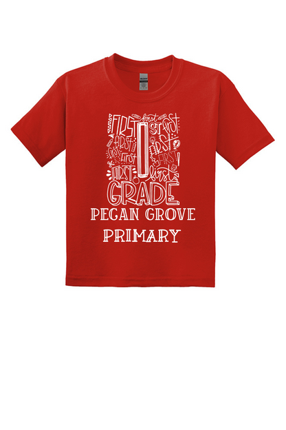 Pecan Grove 1st Grade Class Shirt- Red