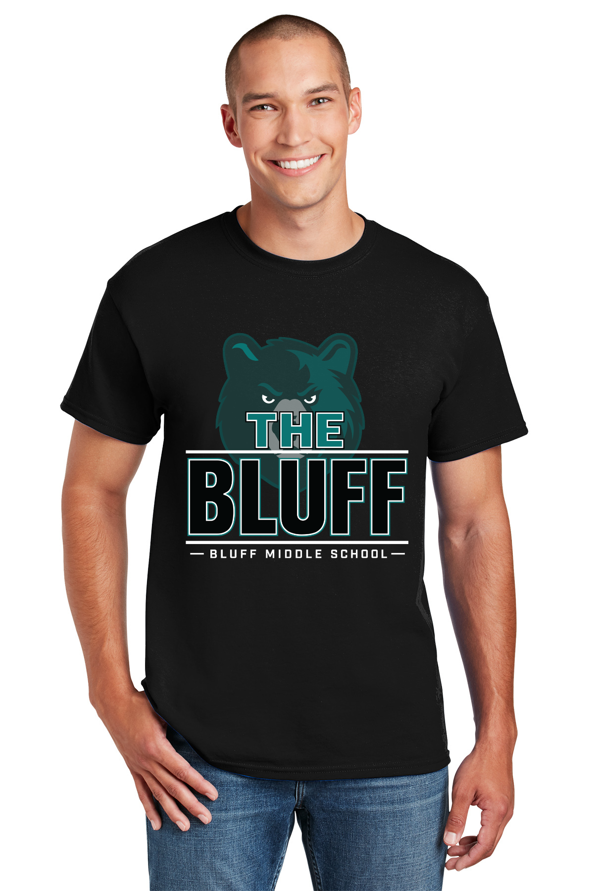 Bluff Middle Short Sleeve T Shirt - The Bluff Design