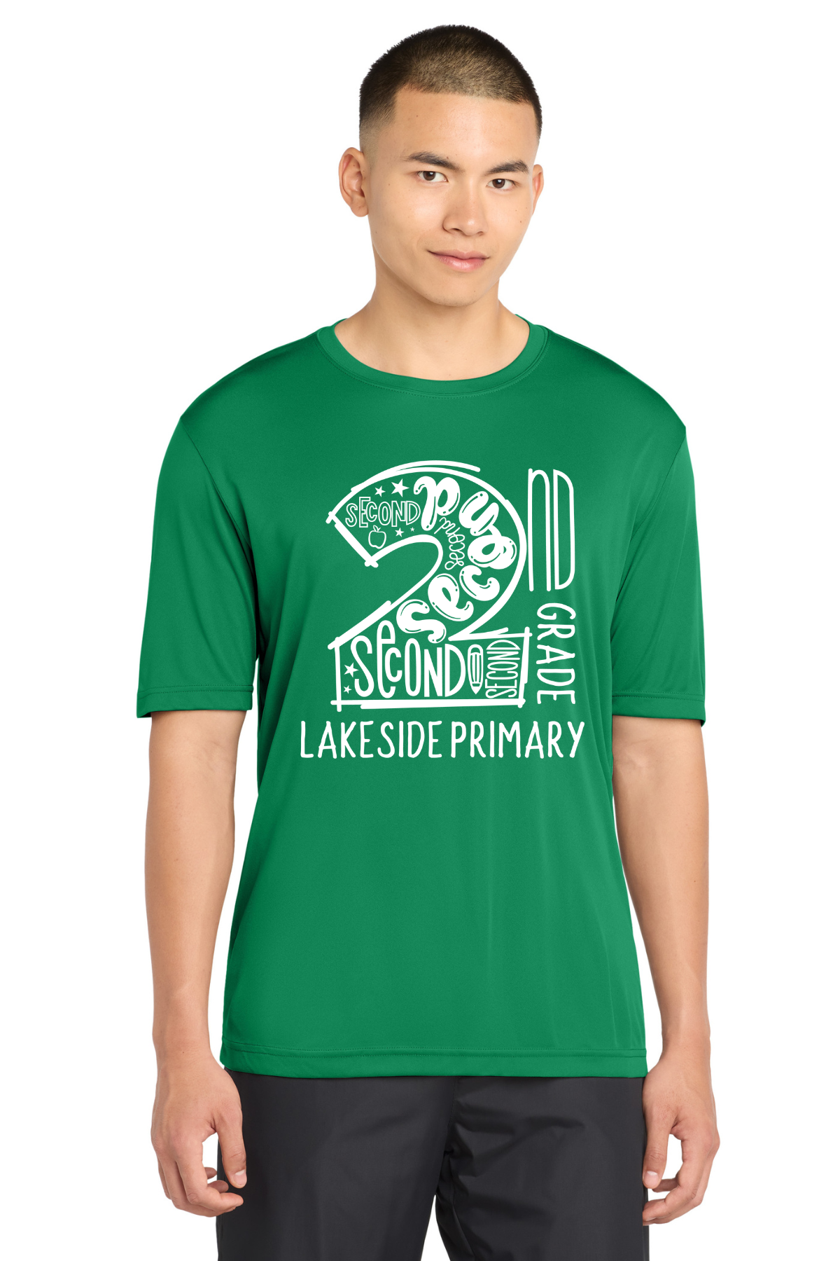 Lakeside Primary Second Grade Class Shirt - Dri Fit (Kelly Green) - PRE ORDER UNTIL AUGUST 28th