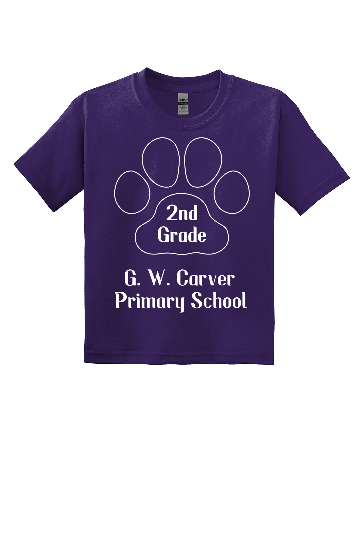 G W Carver Primary Second Grade Class Shirt - Purple
