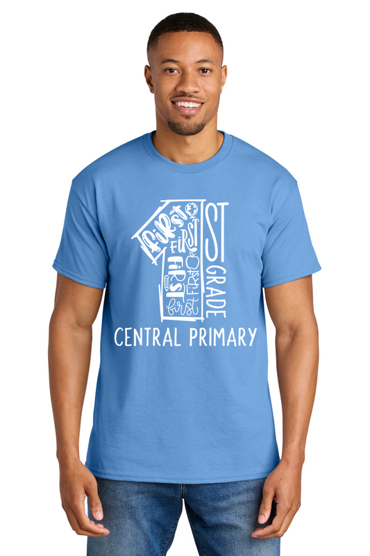 Central Primary 1st Grade Shirt -Carolina Blue