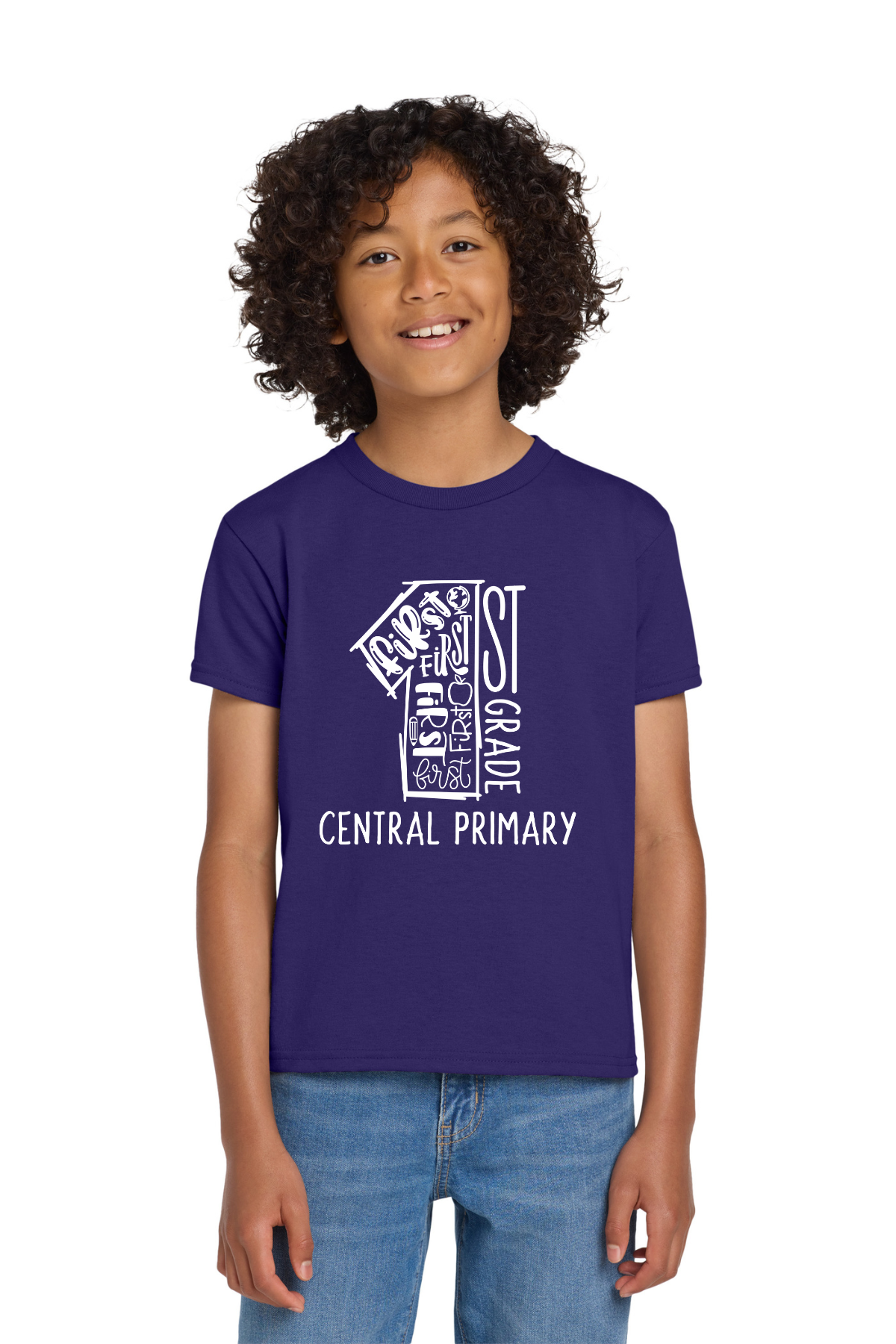 Central Primary 1st Grade Shirt -Purple (Pre Order until 10/2)