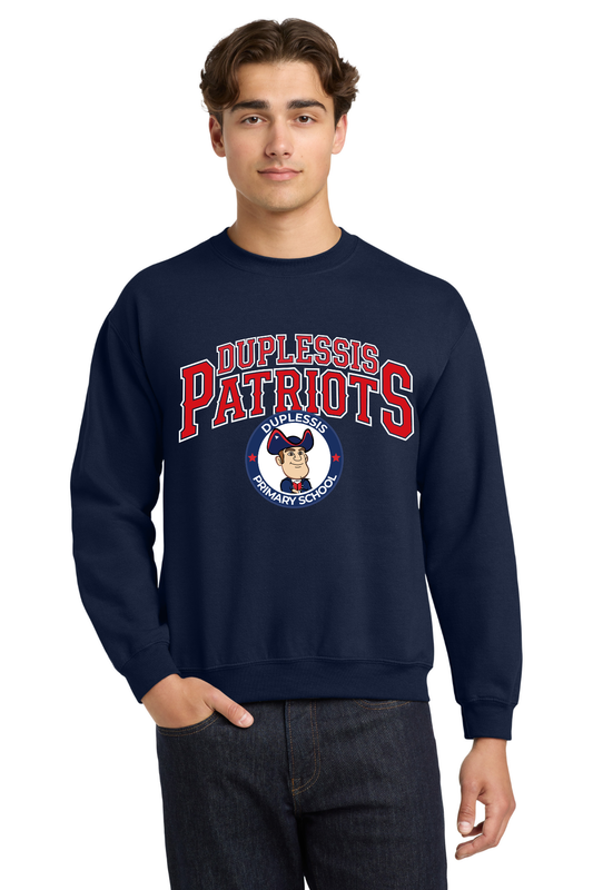 Duplessis Primary Navy Crewneck Sweatshirt