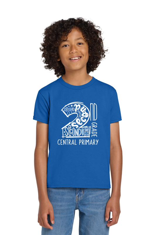 Central Primary 2nd Grade Shirt -Royal (Pre Order until 10/2)