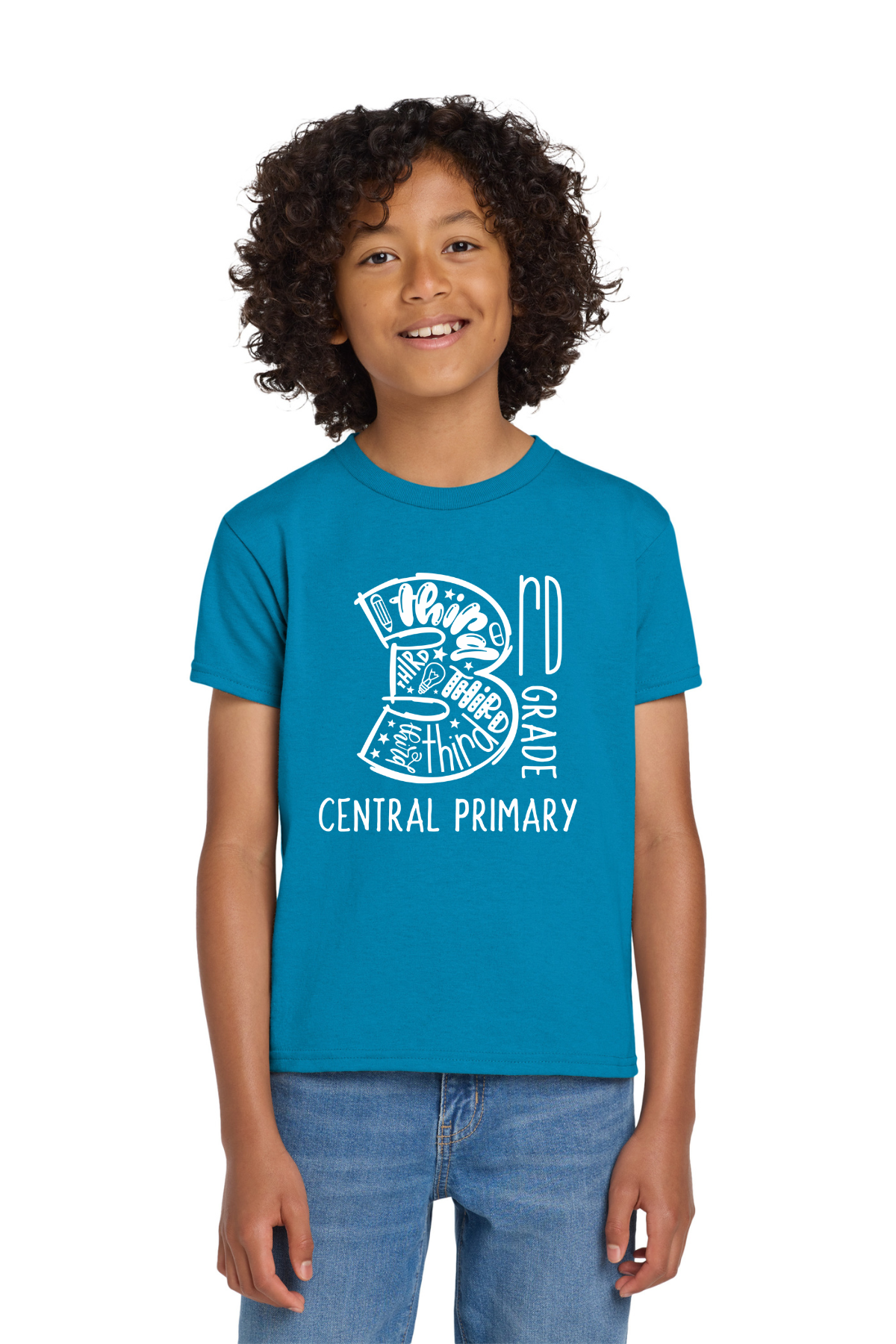 Central Primary 3rd Grade Class Shirt - Sapphire (Pre Order until 10/2)