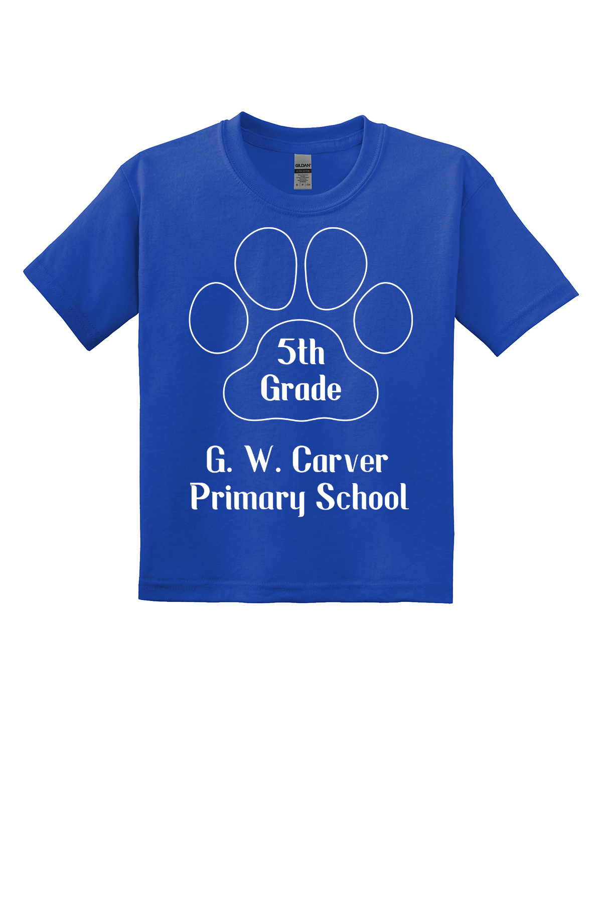 G W Carver Primary 5th Grade Class Shirt - Royal Blue