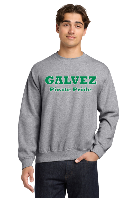 Galvez Middle Crewneck Sweatshirt (Pirate Pride) - Grey