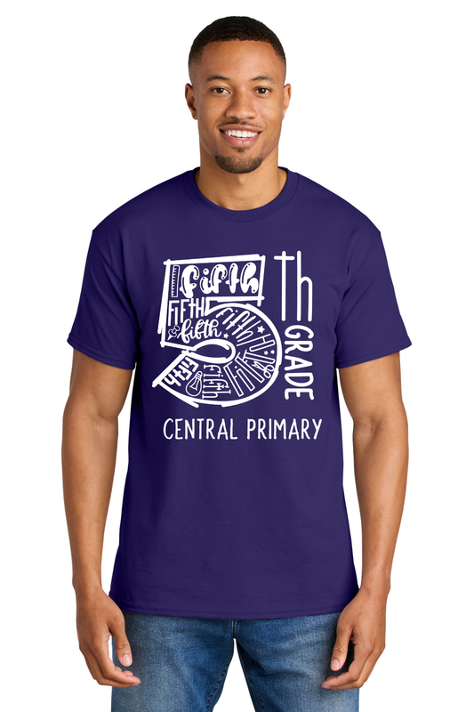 Central Primary 5th Grade Shirt - Purple