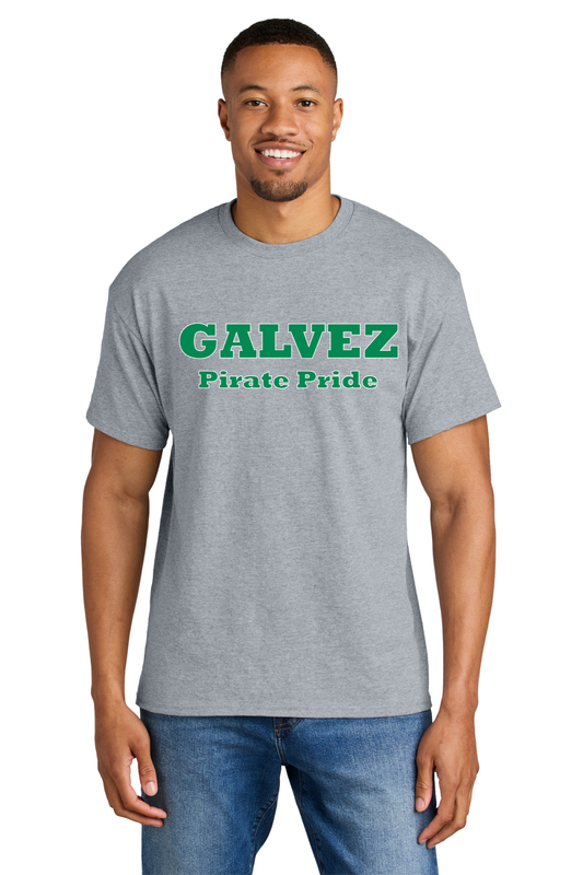 Galvez Middle Short Sleeve T Shirt (Pirate Pride) - Grey