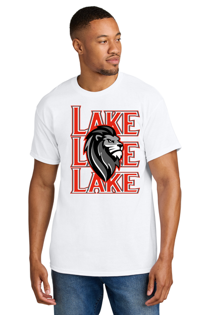 Lake Middle White 8th grade T Shirt Front Design with Year on Back