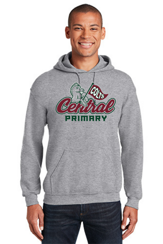 Central Primary Sport Grey Hooded Sweatshirt