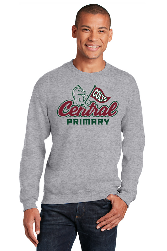 Central Primary Sport Grey Crewneck Sweatshirt