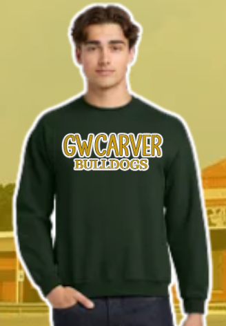 GW Carver Puff Embroidered Crewneck