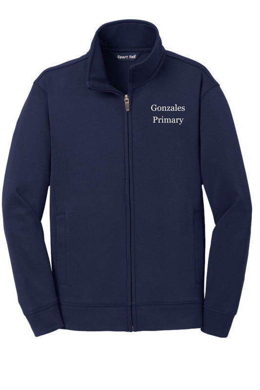 Gonzales Primary Navy Fleece Full Zip Jacket