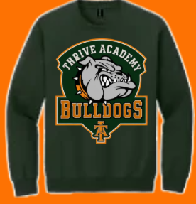 Thrive Bulldog Crest Crewneck
