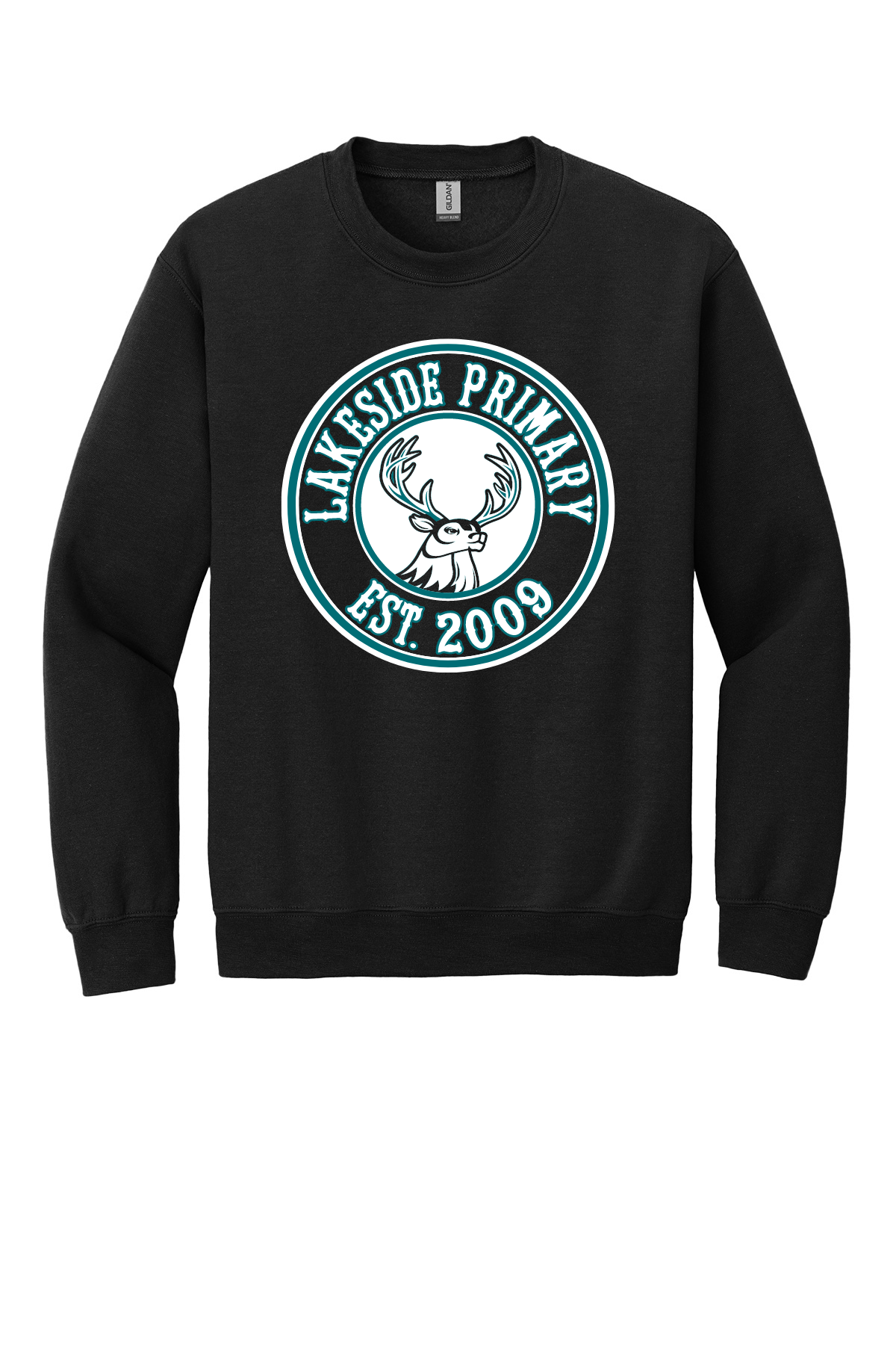 Lakeside Primary Black Crewneck Sweatshirt