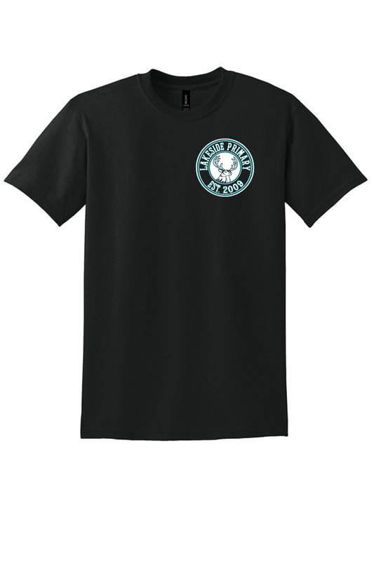 Lakeside Primary Black Short Sleeve T Shirt