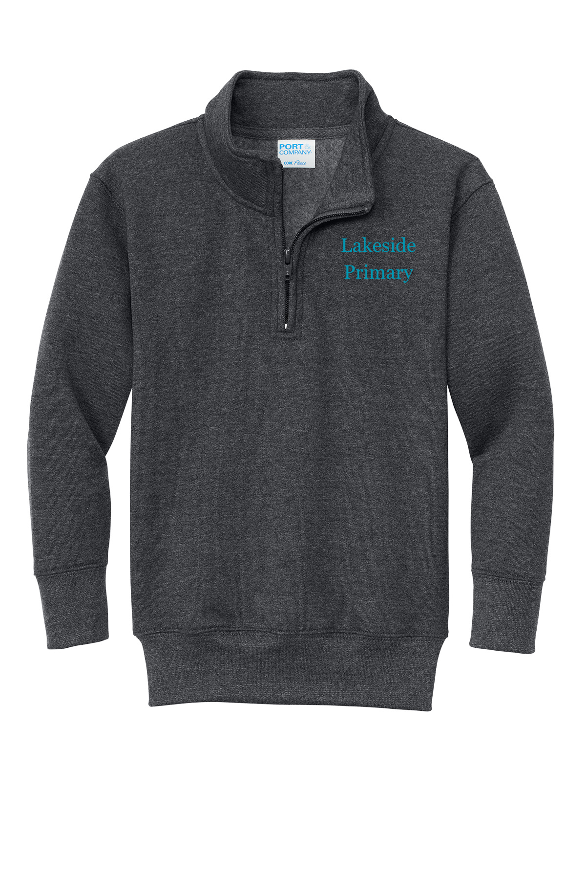 Lakeside Primary Dark Heather Quarter Zip