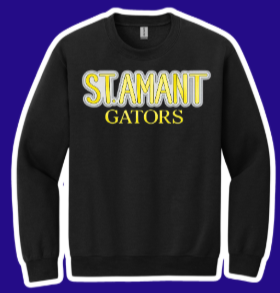 St. Amant High Puff Embroidered Crewneck