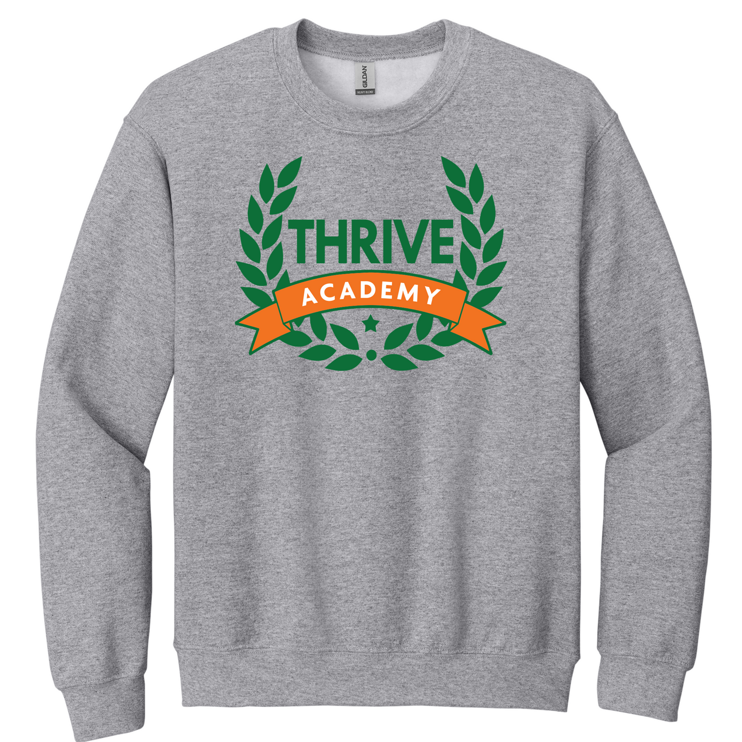 Thrive Academy Crewneck with Academy Seal (Sport Grey)