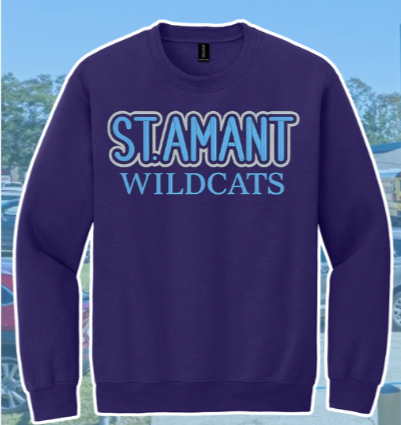 St Amant Middle 3D Puff Embroidered Crewneck