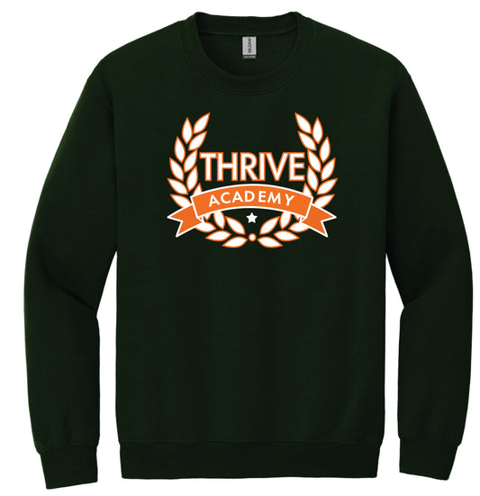 Thrive Academy Crewneck with Academy Seal (Dark Green)