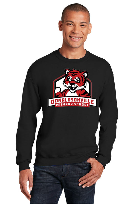 Donaldsonville Primary Black Crewneck Sweatshirt