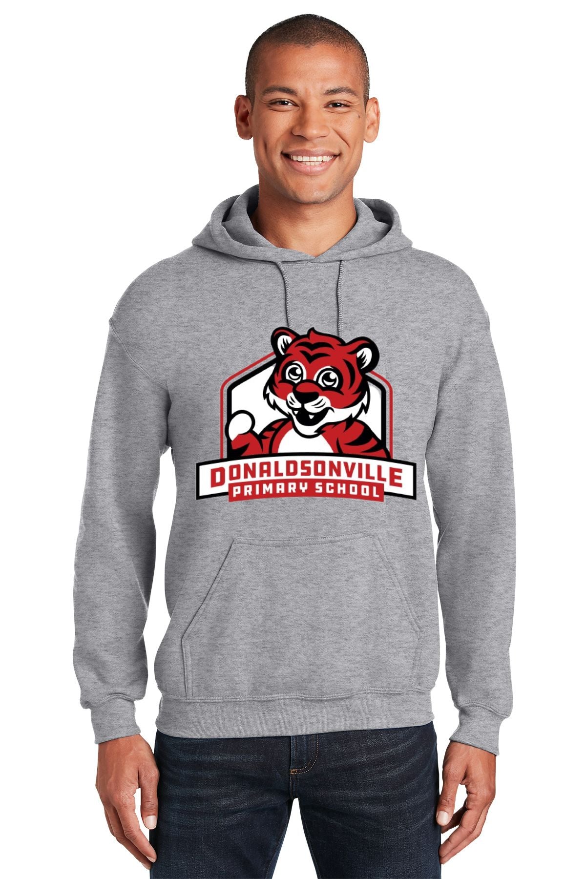 Donaldsonville Primary Sport Grey Hooded Sweatshirt