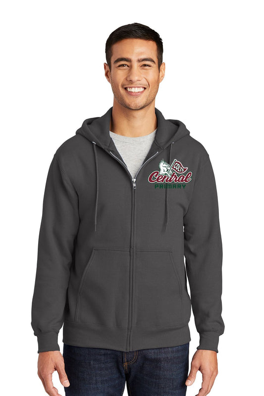 Central Primary Charcoal Full Zip Jacket