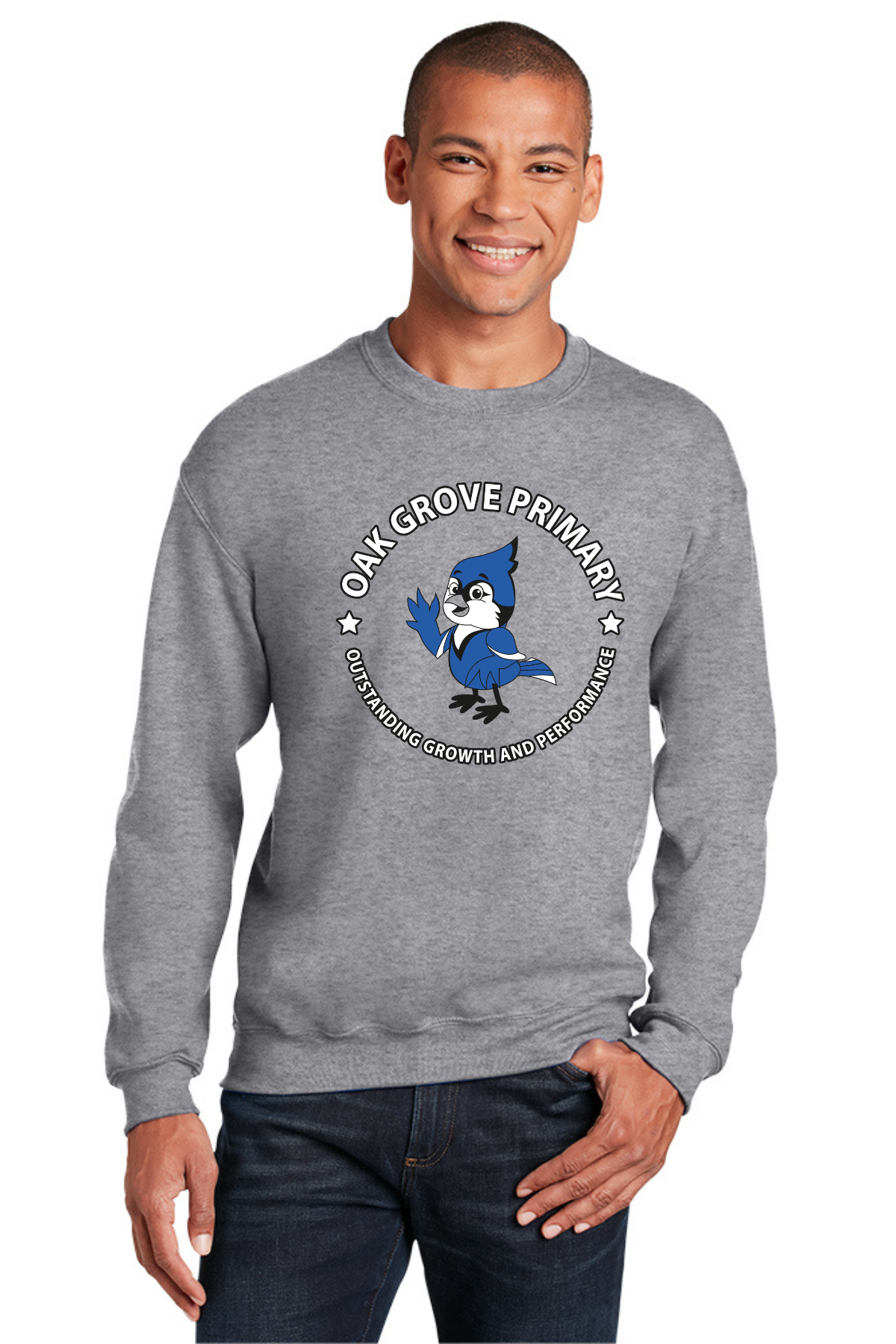 Oak Grove Primary Sport Grey Crewneck Sweatshirt