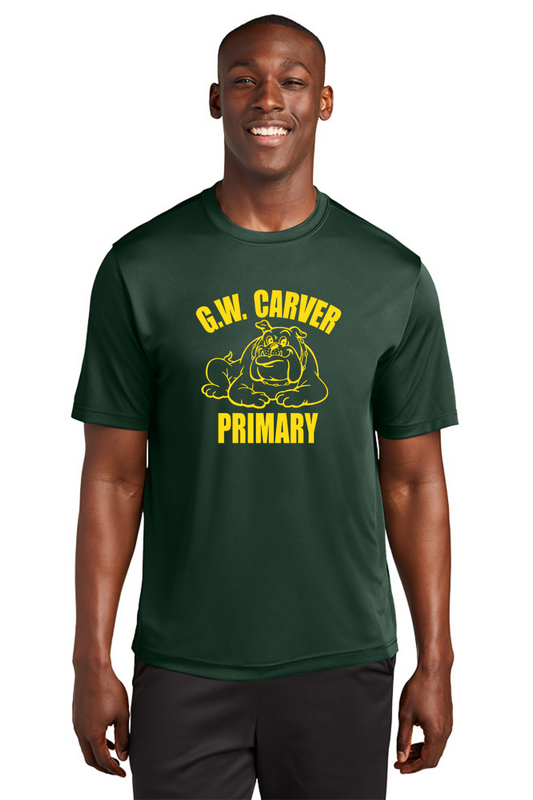 G W Carver Primary Dri Fit T Shirt - Forest Green