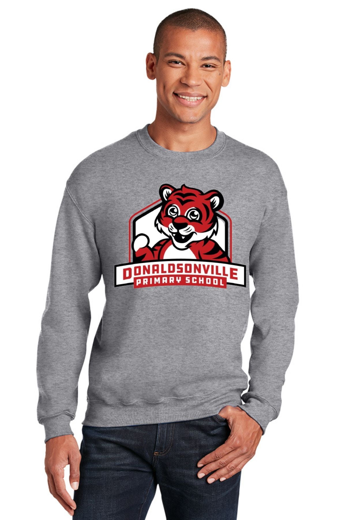Donaldsonville Primary Sport Grey Crewneck Sweatshirt